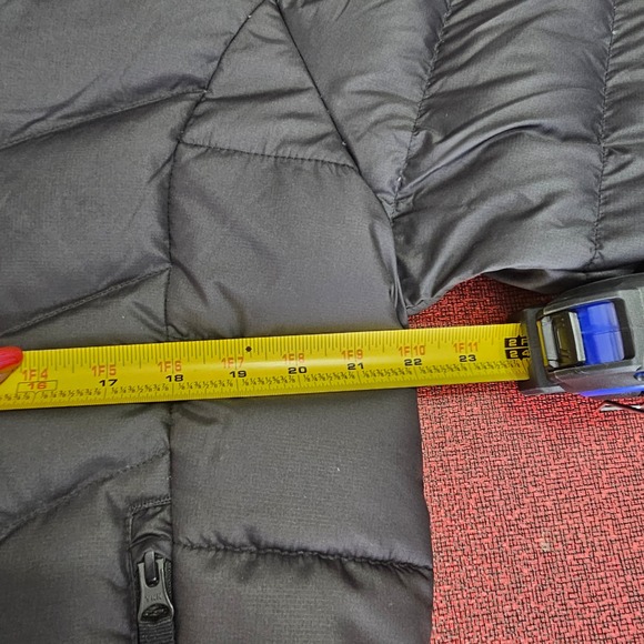 The North Face Down Sherpa Puffer Jacket Womens XL Black Hooded Lined 550 Winter - Picture 7 of 11